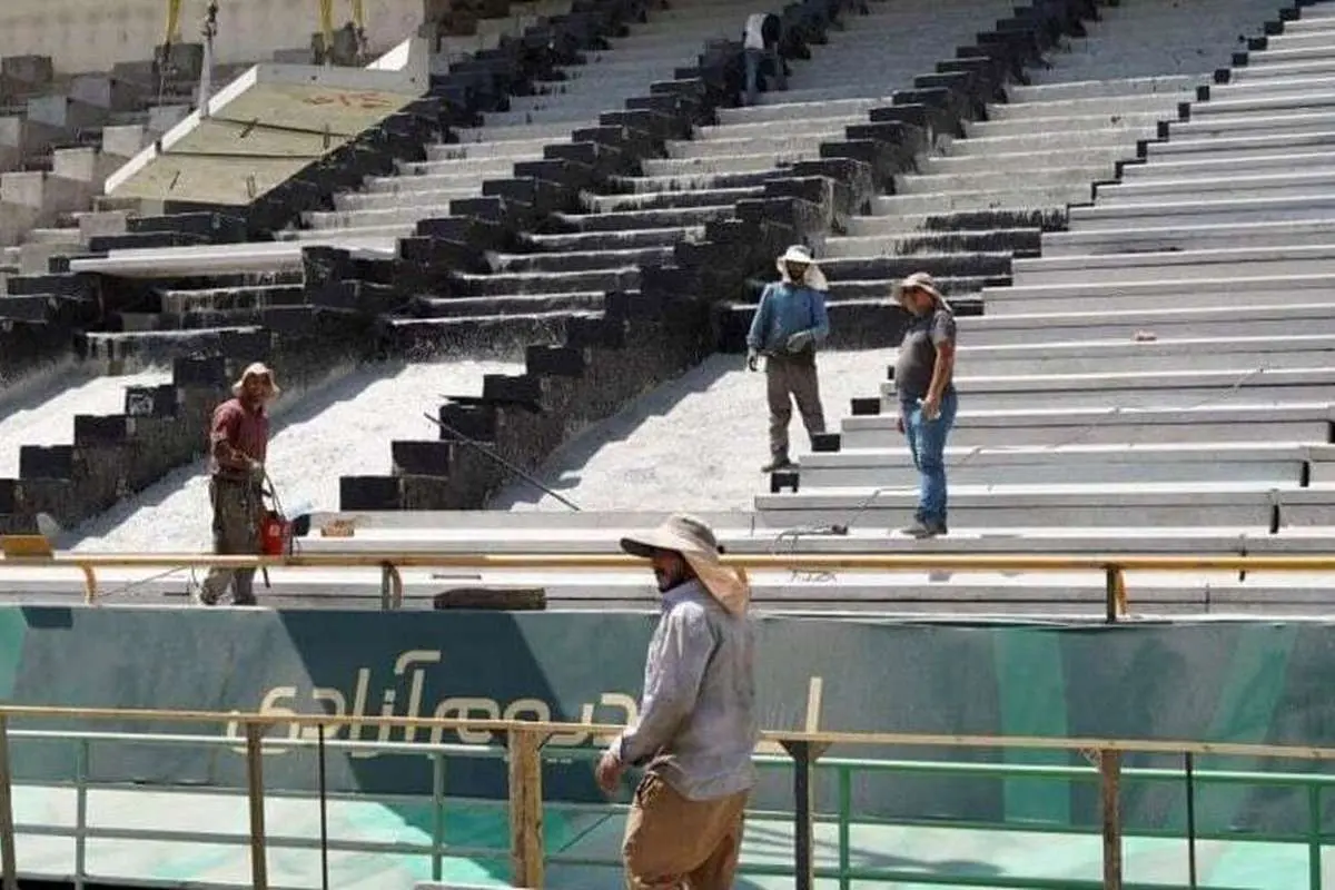 (عکس) وضعیت استادیوم آزادی سه روز مانده به دیدار پرسپولیس - النصر