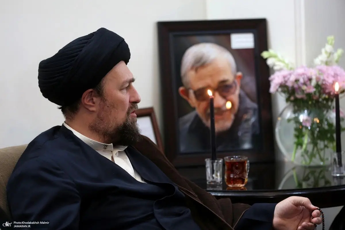 (تصاویر) حضور سید حسن خمینی در منزل سردار صنیع‌خانی