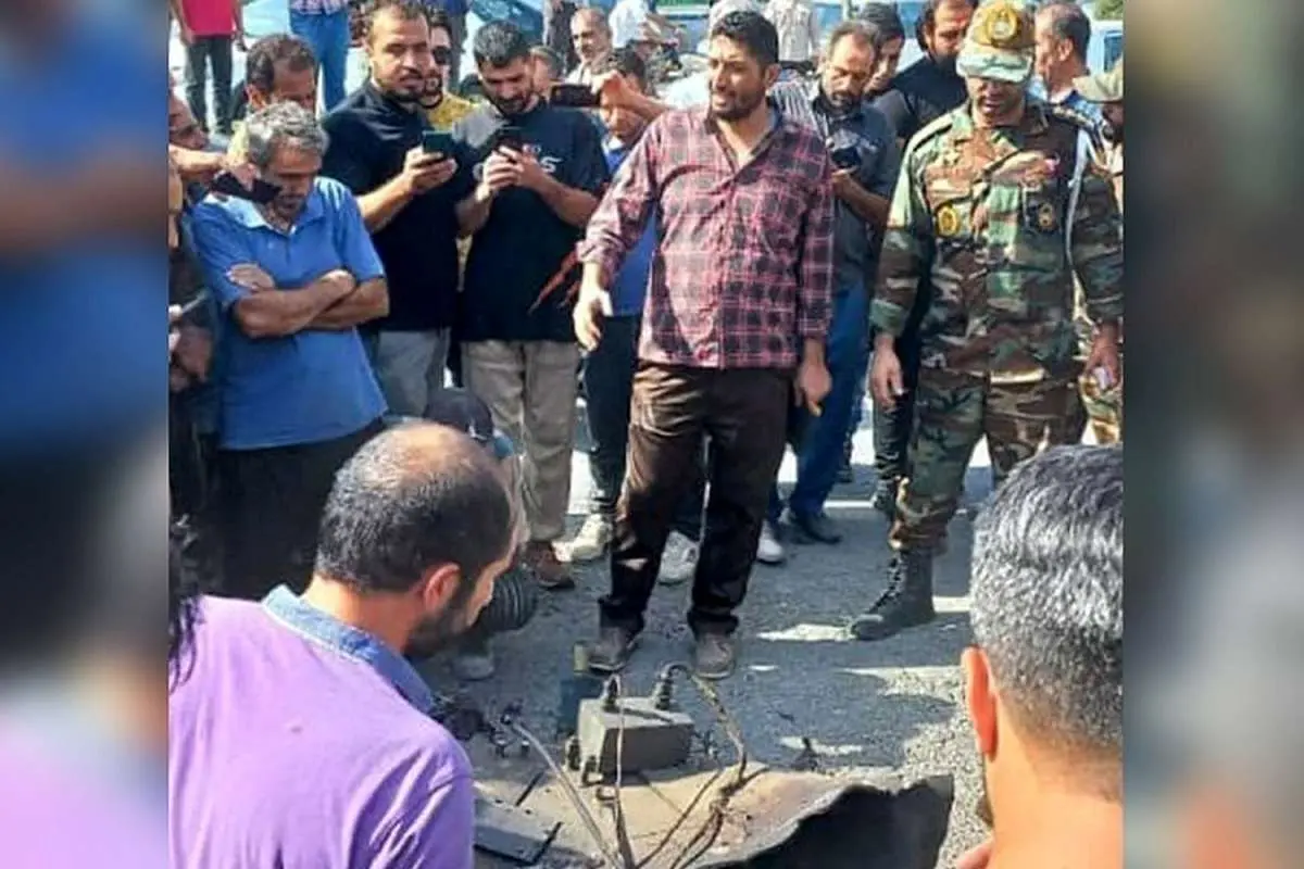(ویدئو) محل سقوط و انفجار پهپاد دستساز در گرگان