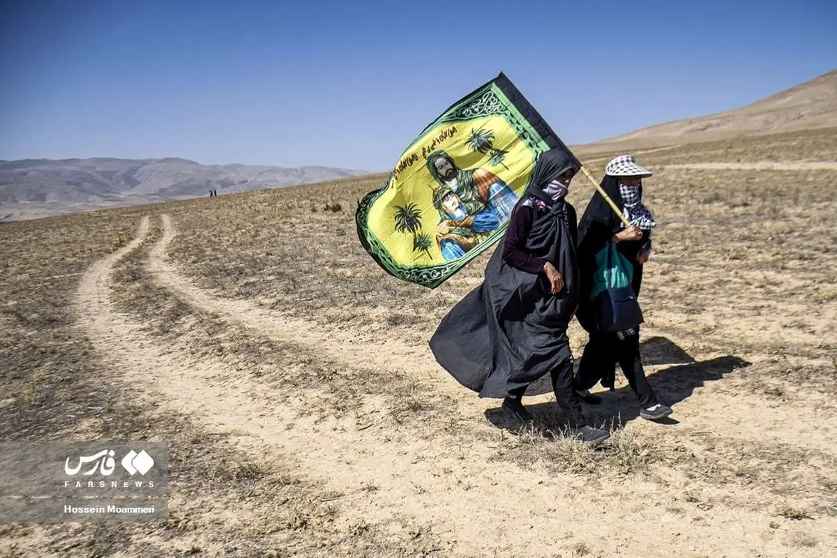 (تصاویر) پیادهروی عشاق امام رضا(ع) از بجنورد بهسوی مشهد
