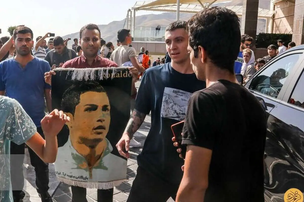 (ویدئو) راننده تهرانی به کمک رونالدو سلبریتی شد