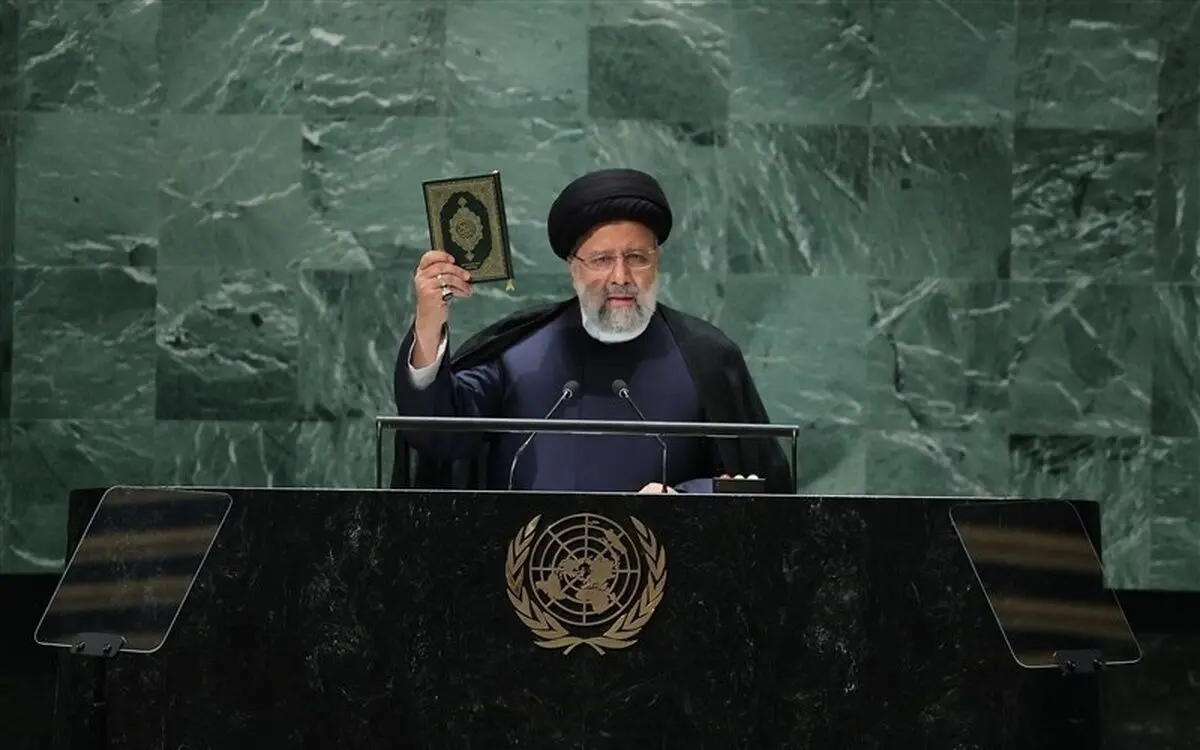 عکس همراهان رئیسی در زمان سخنرانی در صحن سازمان ملل