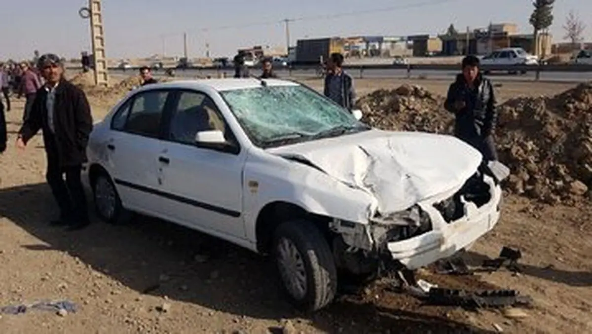 (تصویر) برخورد مرگبار سمند با پایه پل