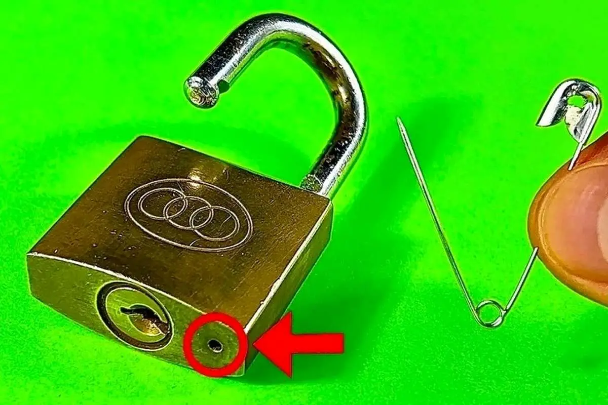 (ویدئو) یک روش سریع و جالب برای بازکردن قفل با سنجاق قفلی