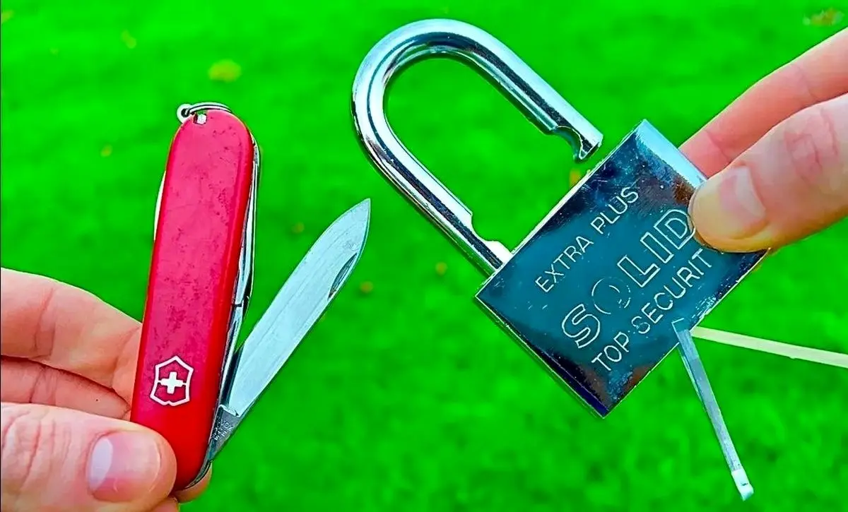 (ویدئو) چگونه می‌توان با یک چاقو قفل را باز کرد؟