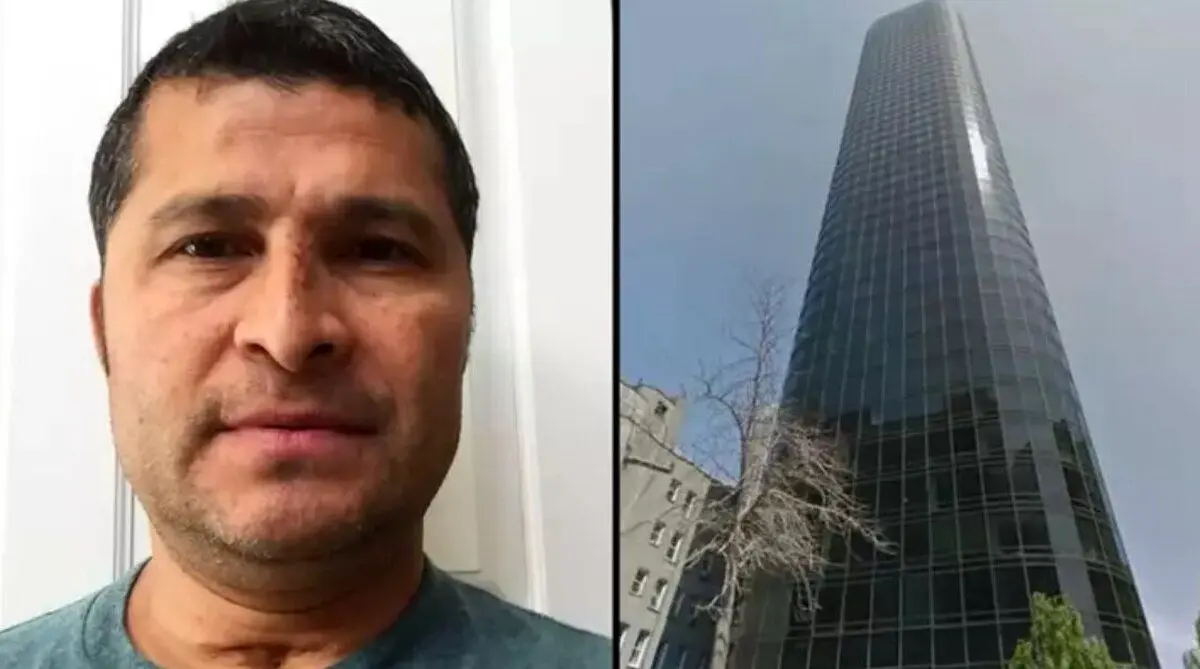 (عکس) نجات معزه آسای مردی پس از سقوط از طبقه ۴۷ آسمان‌خراش