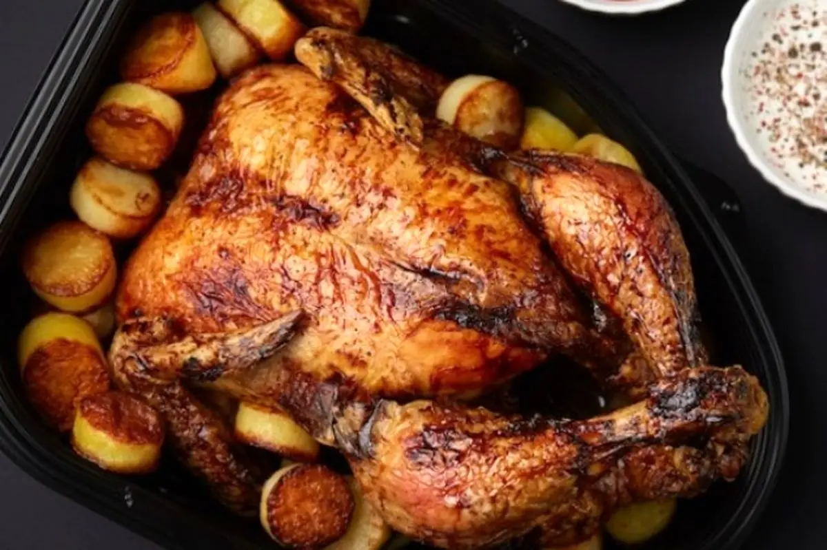 طرز تهیه لونگی مرغ گیلانه معروف بدون فر