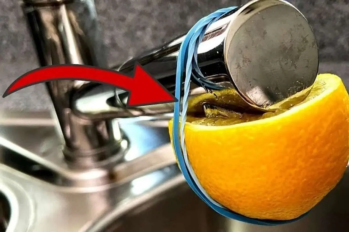 (ویدئو) چرا باید لیموترش را به مدت یک ساعت دور دهانه شیر آب پیچید؟