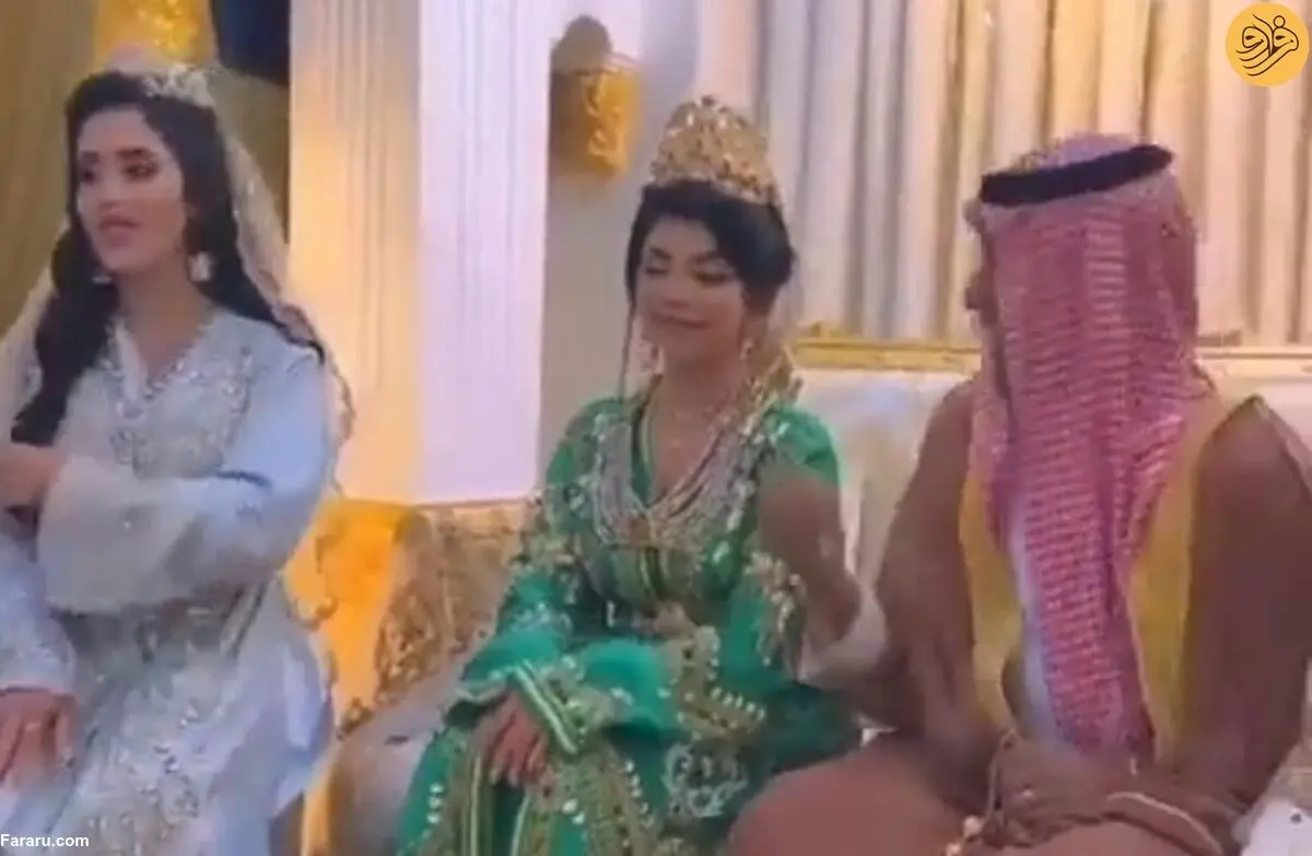 (ویدئو) ازدواج همزمان مرد جوان با چهار دختر