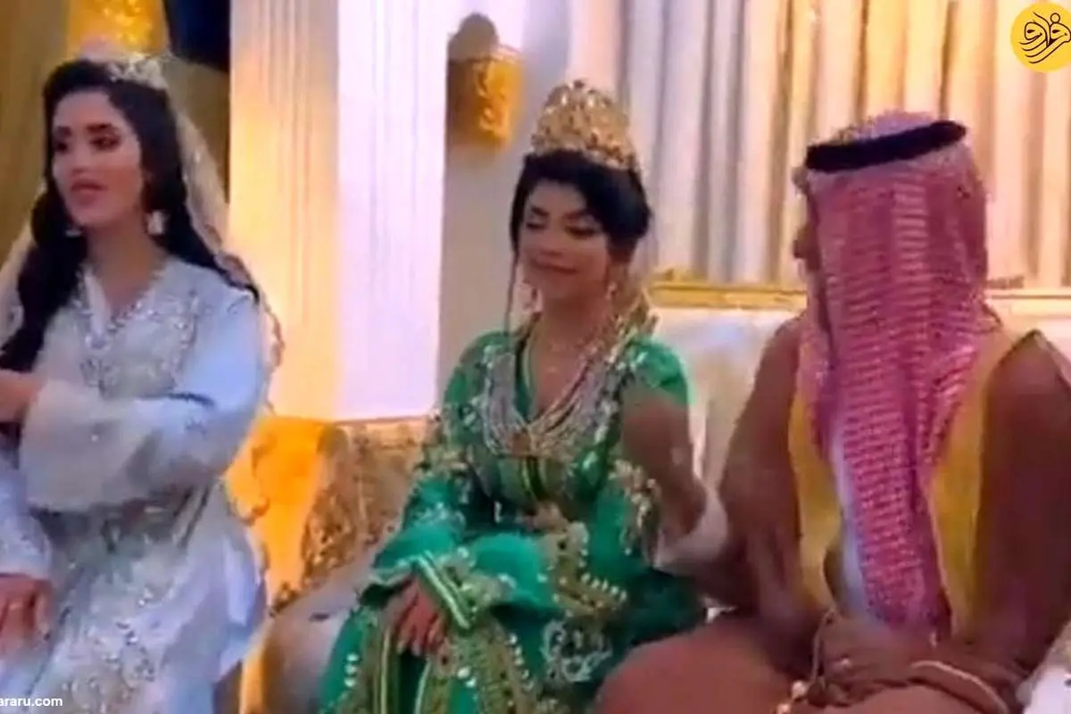 (ویدئو) ازدواج همزمان مرد جوان با چهار دختر