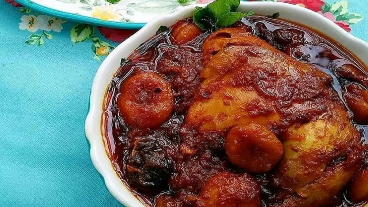 خورش آلو مسما با رب انار!