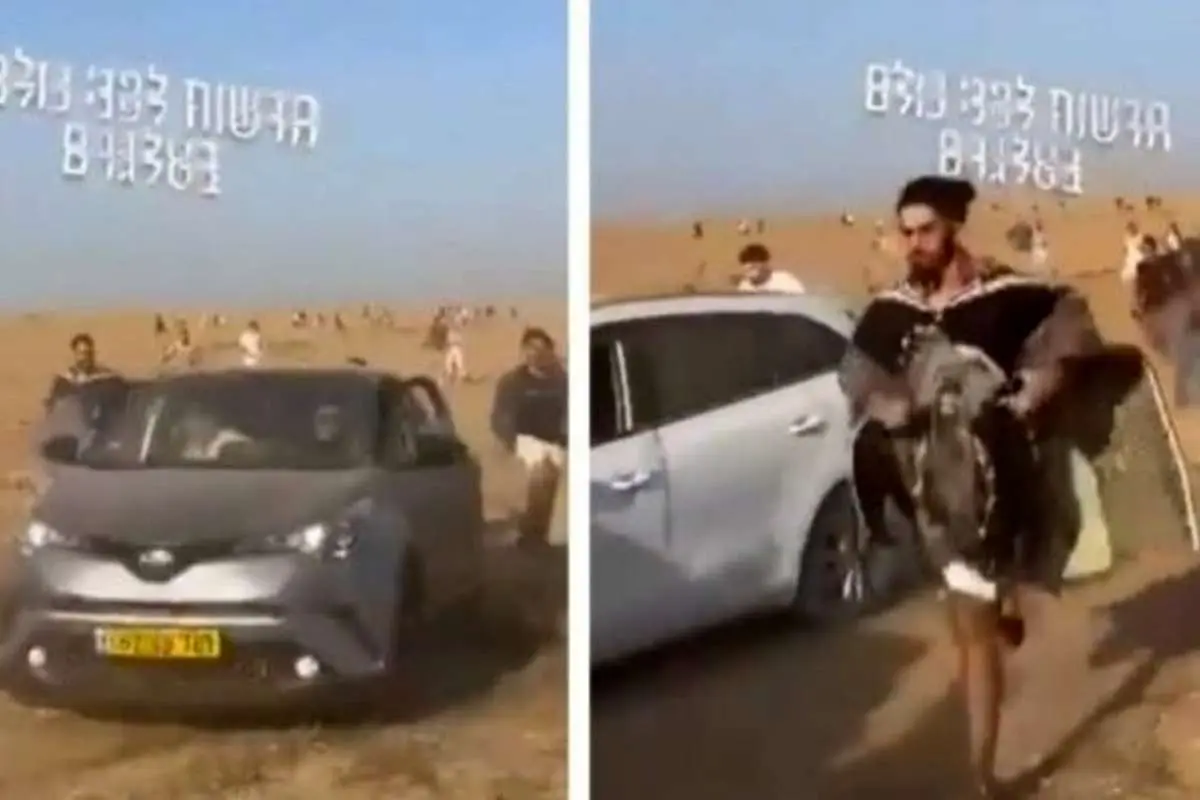 (ویدئو) فرار صدها شهروند اسرائیلی در پی حملات گسترده حماس