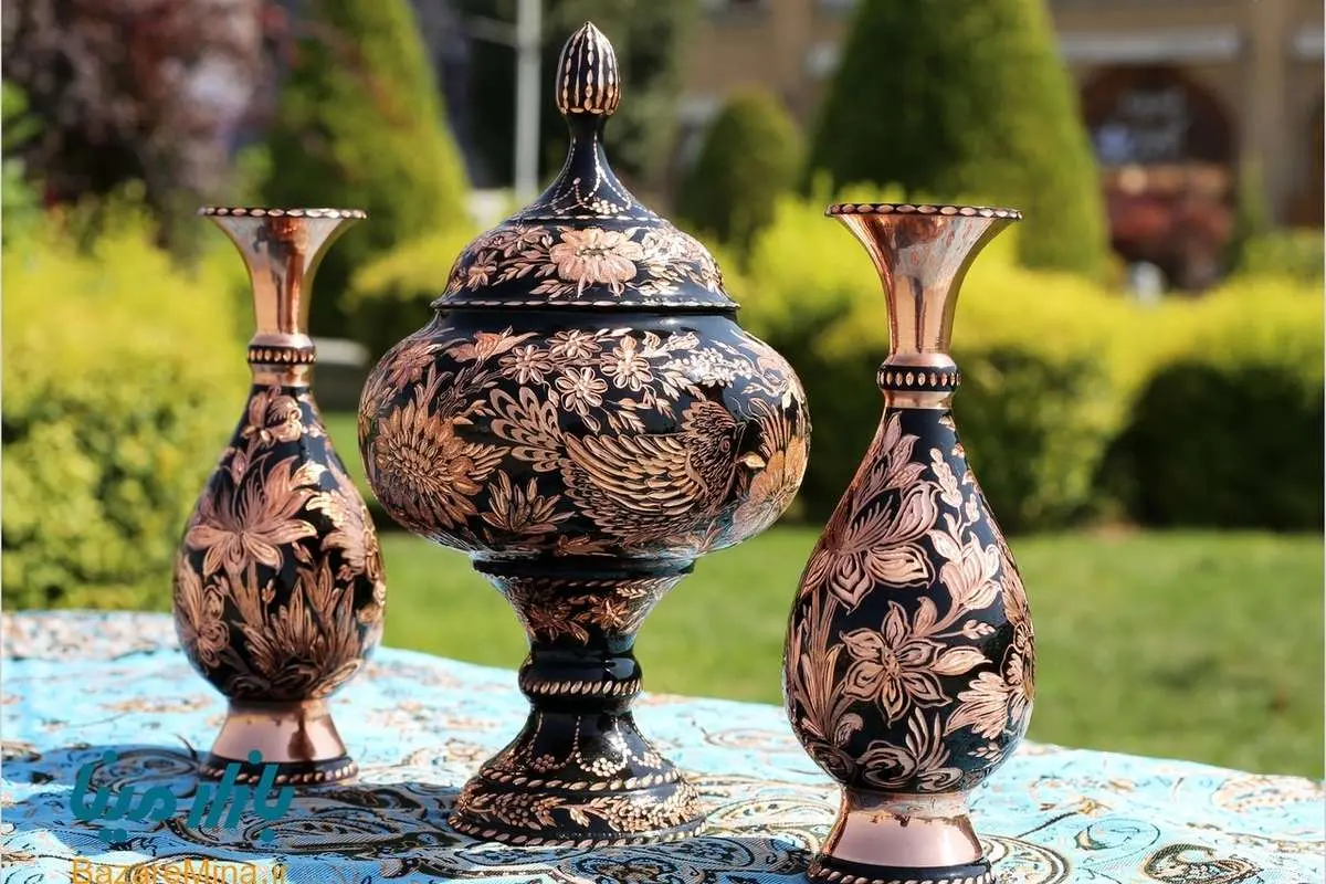 قیمتهای ظروف مسی/ تنگ مسی الماس تراش ۵۹ میلیون تومان!