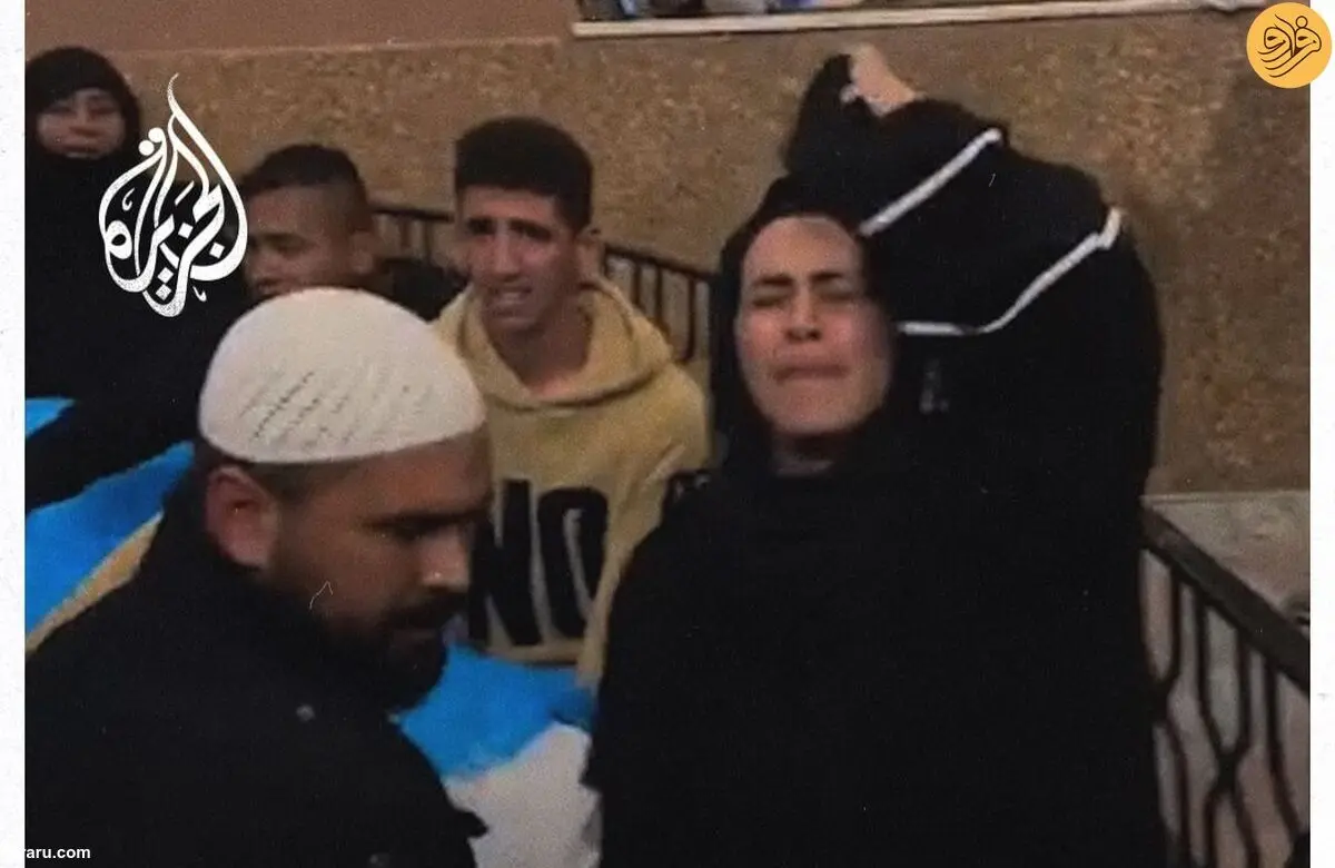 (ویدئو) فریادهای زن فلسطینی در مراسم تشییع همسرش