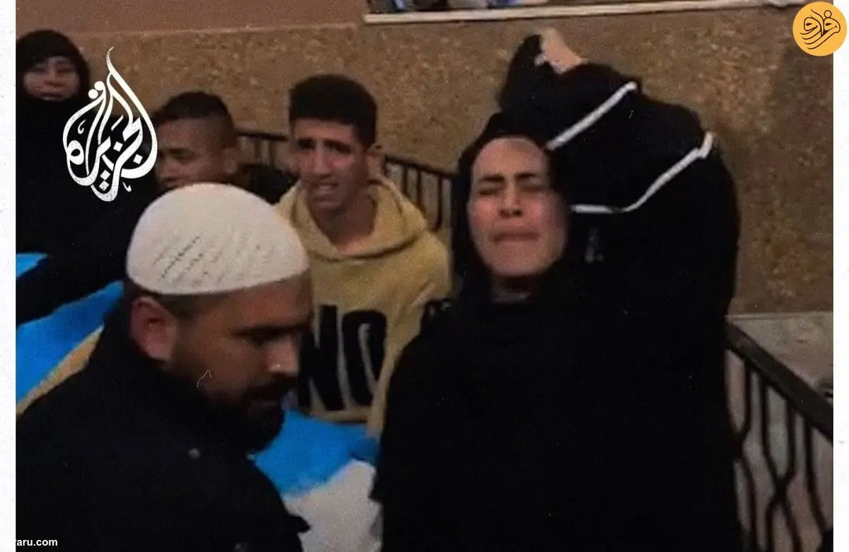 (ویدئو) فریادهای زن فلسطینی در مراسم تشییع همسرش