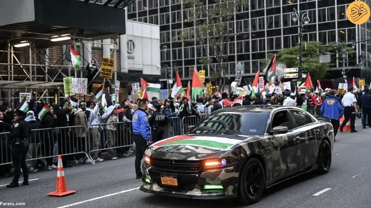 (تصاویر) حمایت گسترده از فلسطینی‌ها در قلب نیویورک