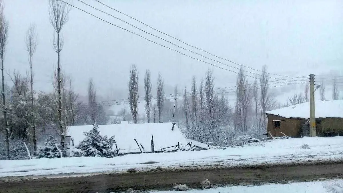این نقطه کشور الان برف می‌بارد / مردم این مناطق پاییز برفی را تجربه می‌کنند