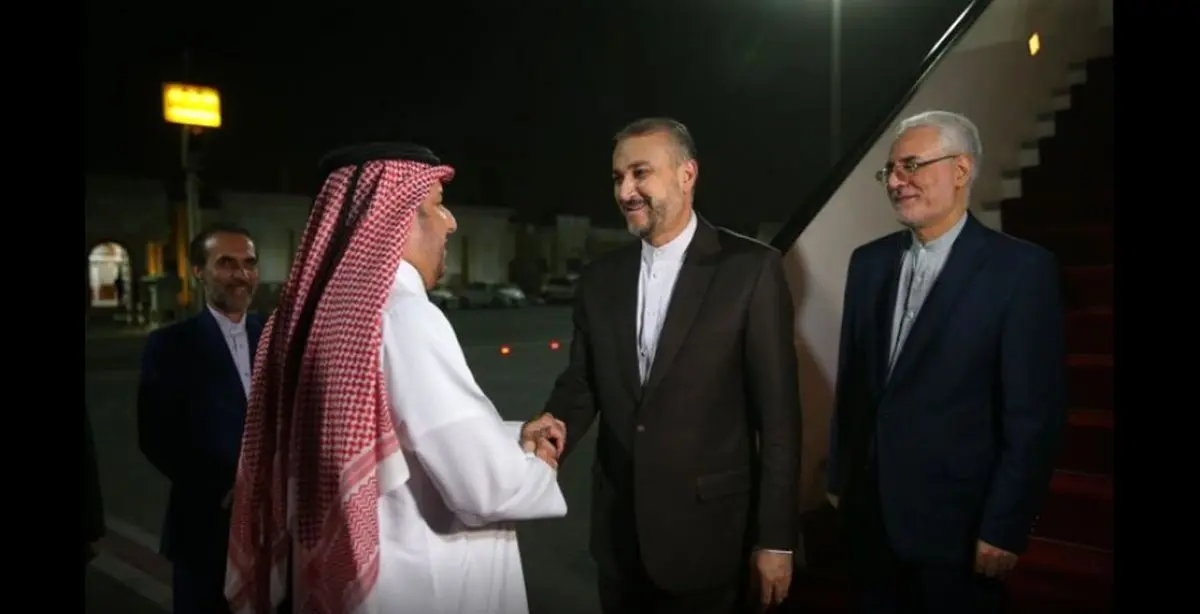 امیر عبداللهیان وارد قطر شد