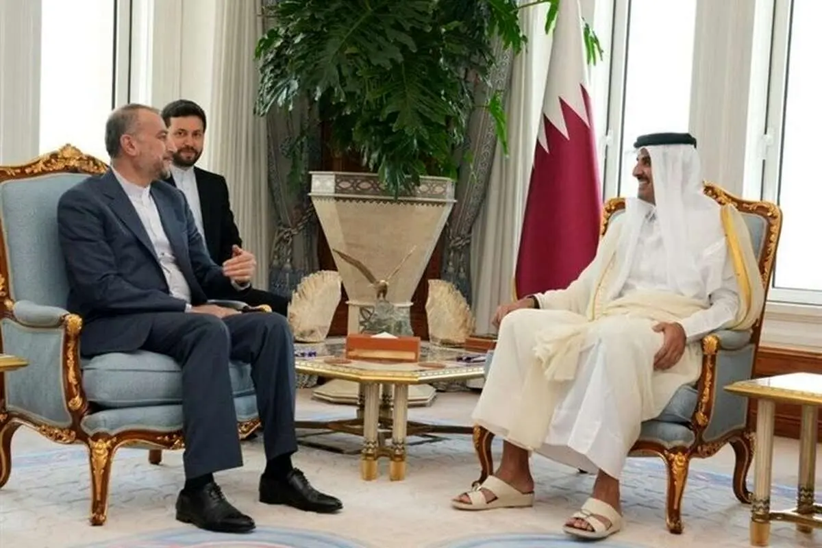 امیرعبداللهیان با امیر قطر دیدار کرد