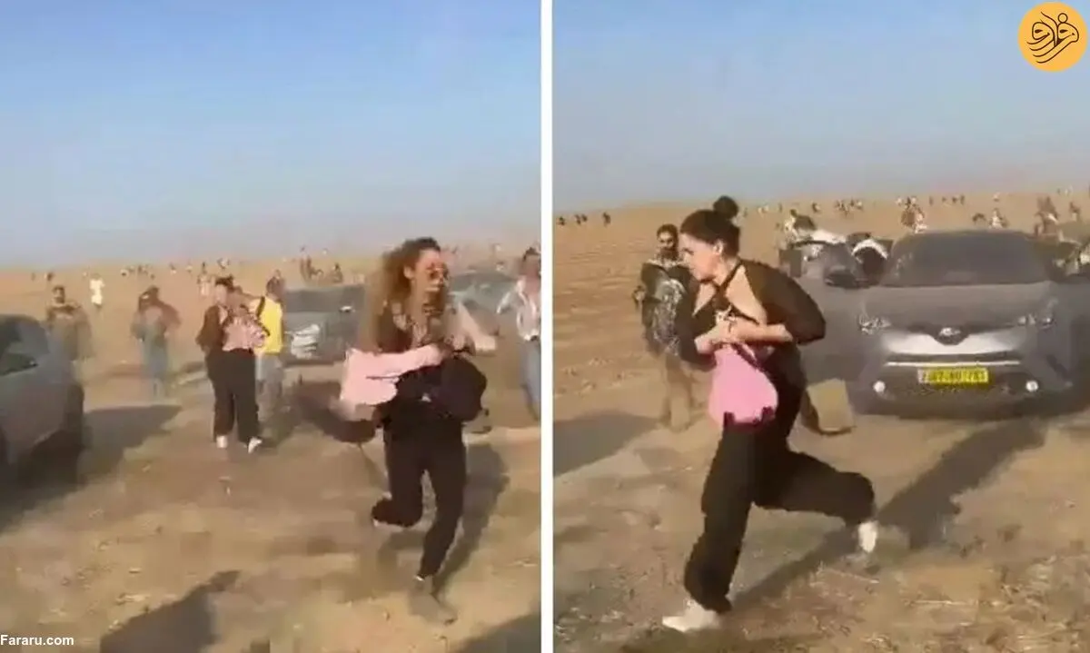 (ویدئو) محل برگزاری جشنواره موسیقی در اسرائیل پس از حمله