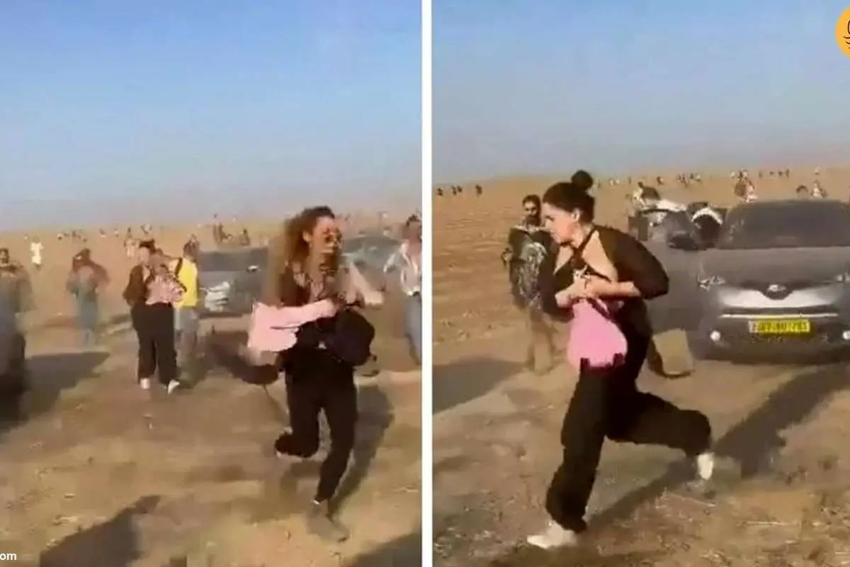 (ویدئو) محل برگزاری جشنواره موسیقی در اسرائیل پس از حمله