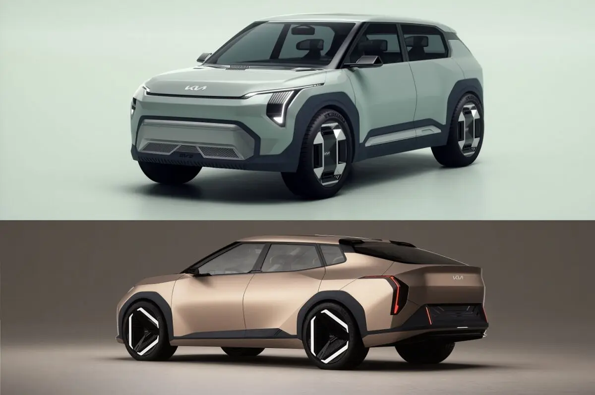 (تصاویر) رونمایی کیا از دو کانسپت EV۳ و EV۴ با طراحی زیبا و پیشرانه برقی