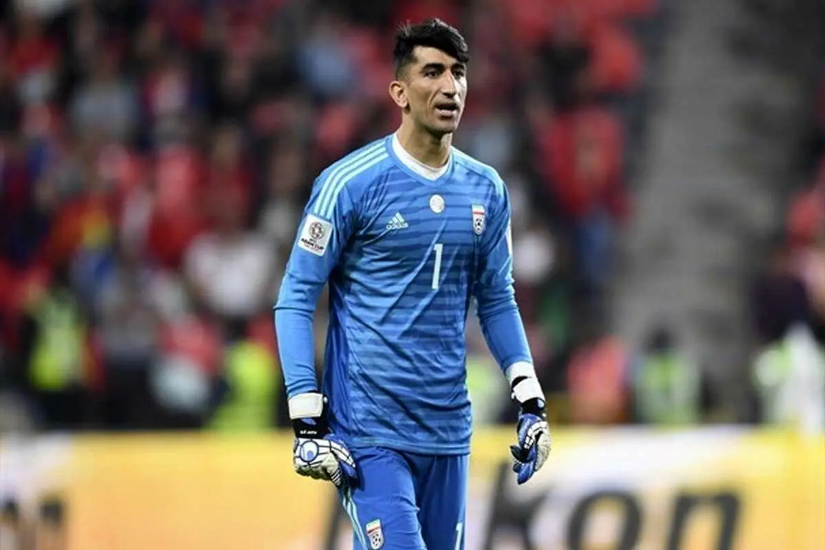 (ویدیو) حرکت عجیب بیرانوند که با کارت زرد داور همراه شد