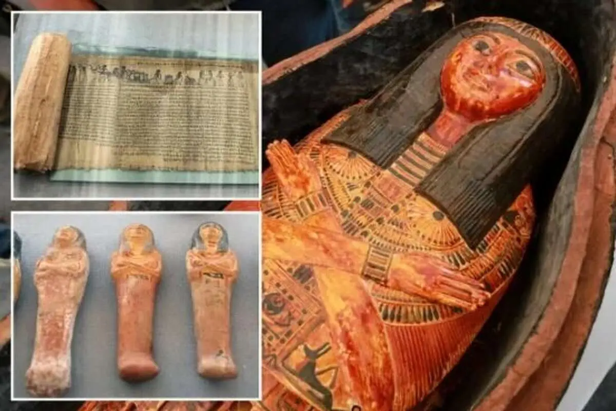 (عکس) کشف کتاب مردگان و مومیاییهای ۳۴۰۰ ساله مصر باستان