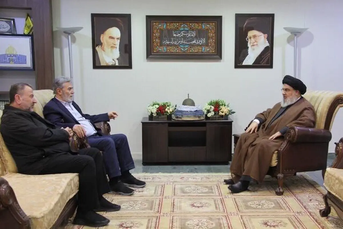 دیدار رهبران مقاومت فلسطین با سیدحسن نصرالله در بیروت