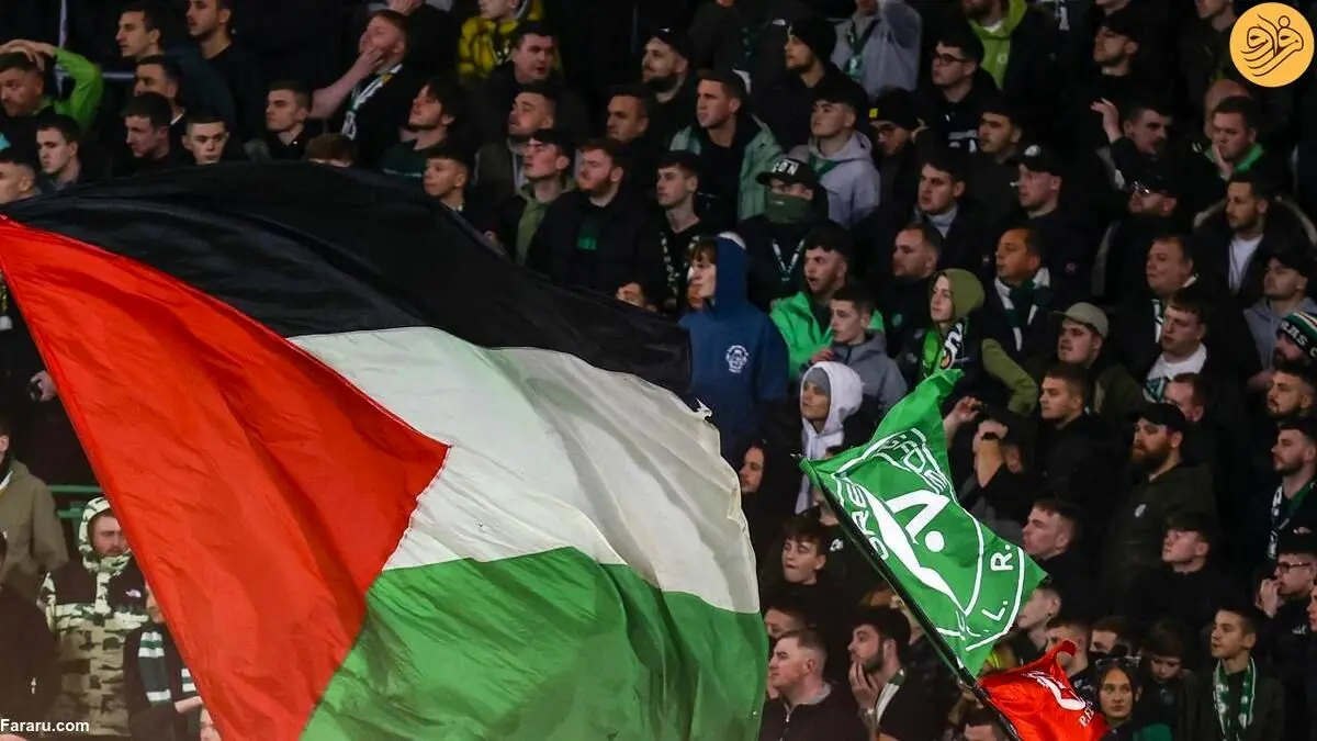 (تصاویر) سنگ تمام هواداران سلتیک برای فلسطین