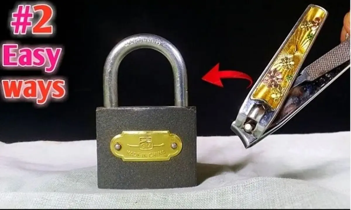 (ویدئو) یک روش ساده و سرعتی برای باز کردن قفل با ناخن گیر