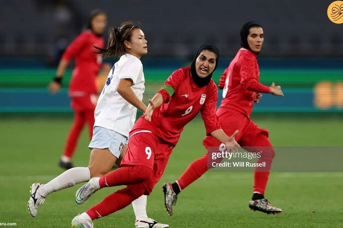 (تصاویر) دیدار تیم فوتبال زنان ایران با چین تایپه