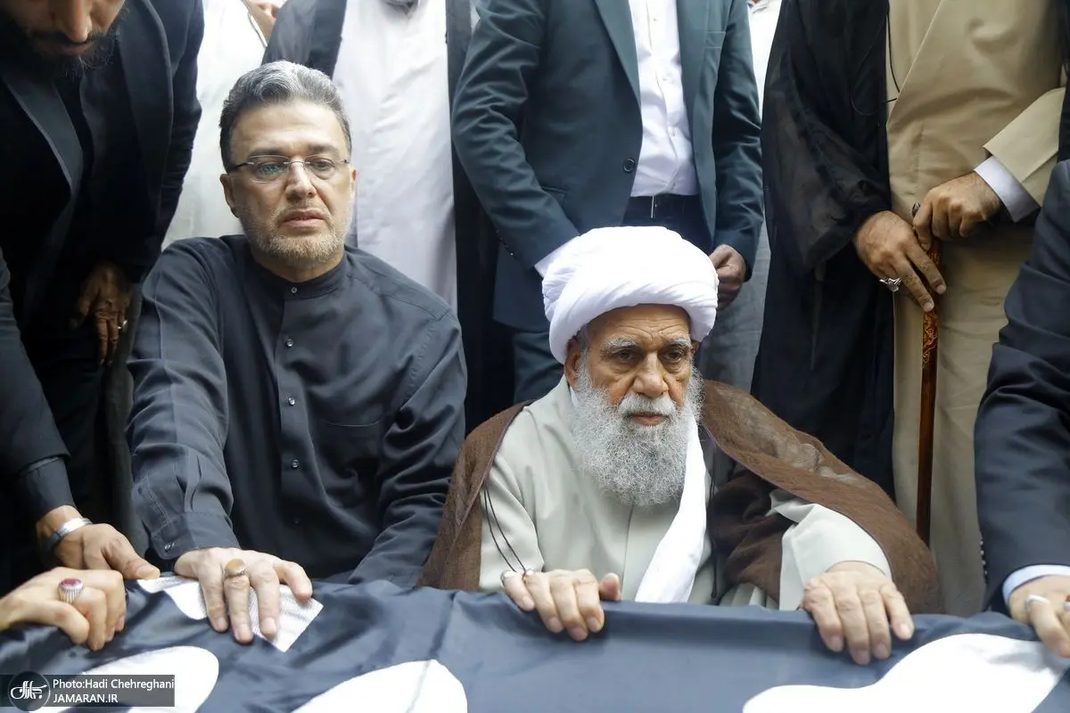 (تصاویر) تشییع پیکر همسر آیت الله محفوظی