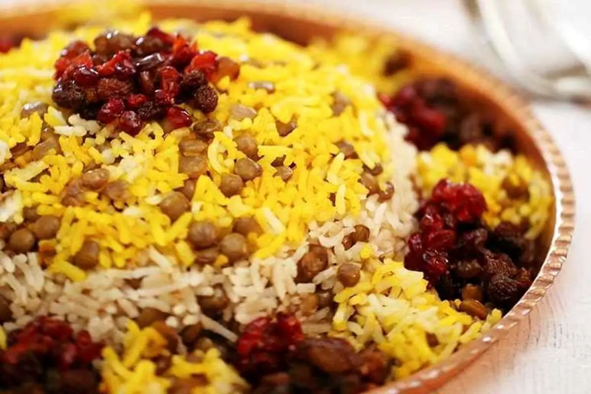 طرز تهیه عدس پلو با گوشت تکهای