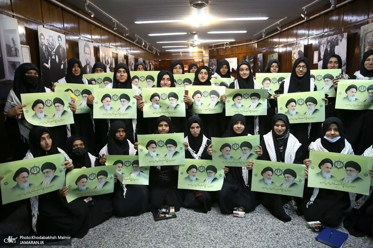(تصاویر) حضور دانشجویان دختر خارجی در جماران