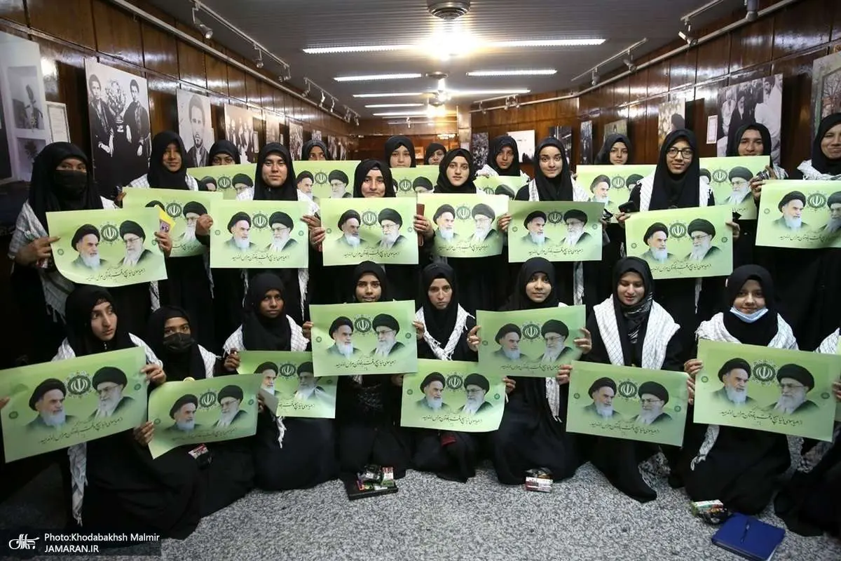 (تصاویر) حضور دانشجویان دختر خارجی در جماران