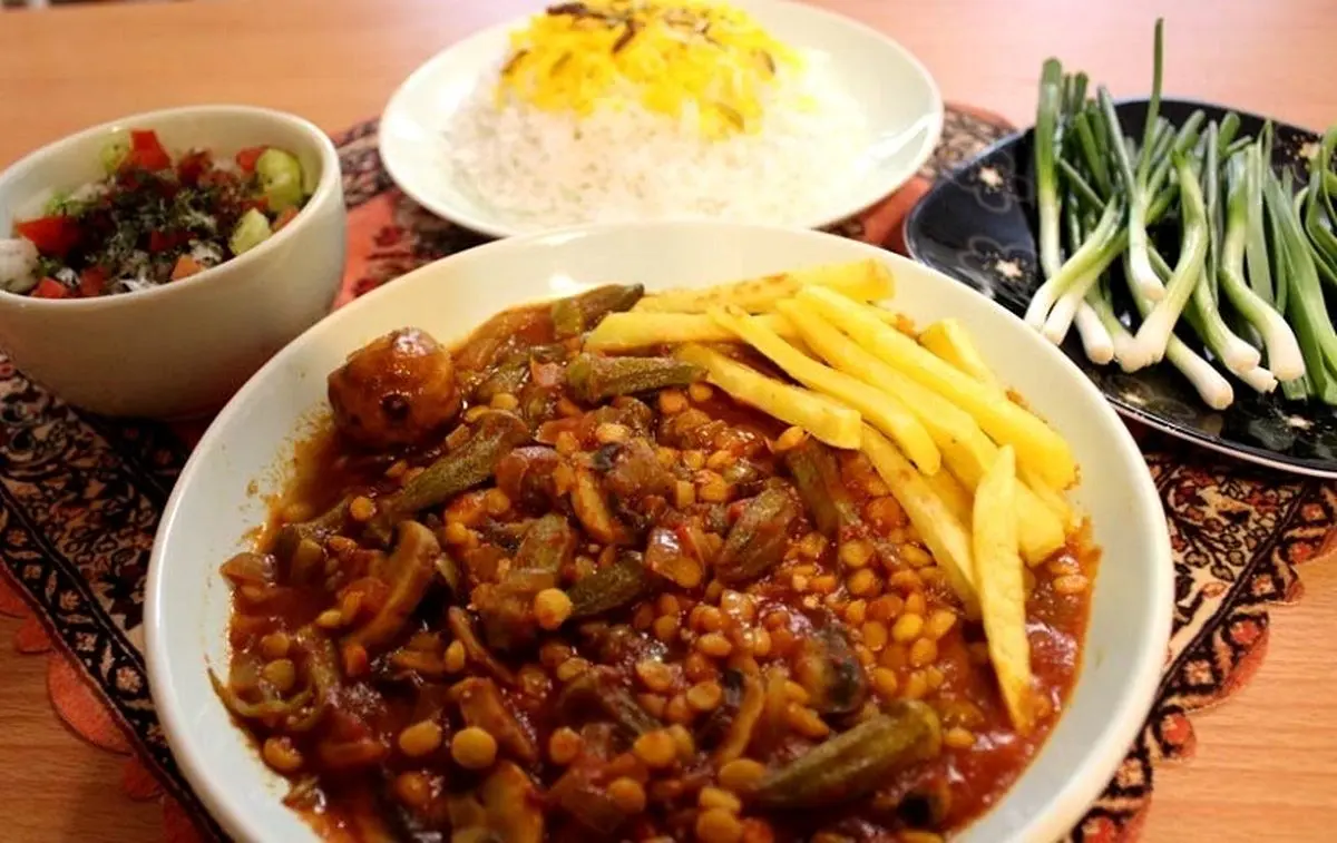 طرز پخت «خوراک بامیه» به سبک مردم افغانستان