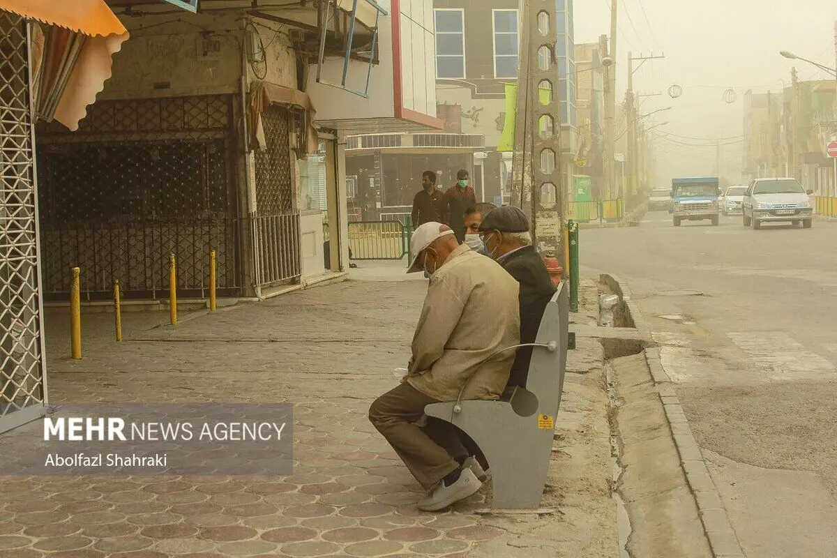 (تصاویر) طوفان شن در زابل