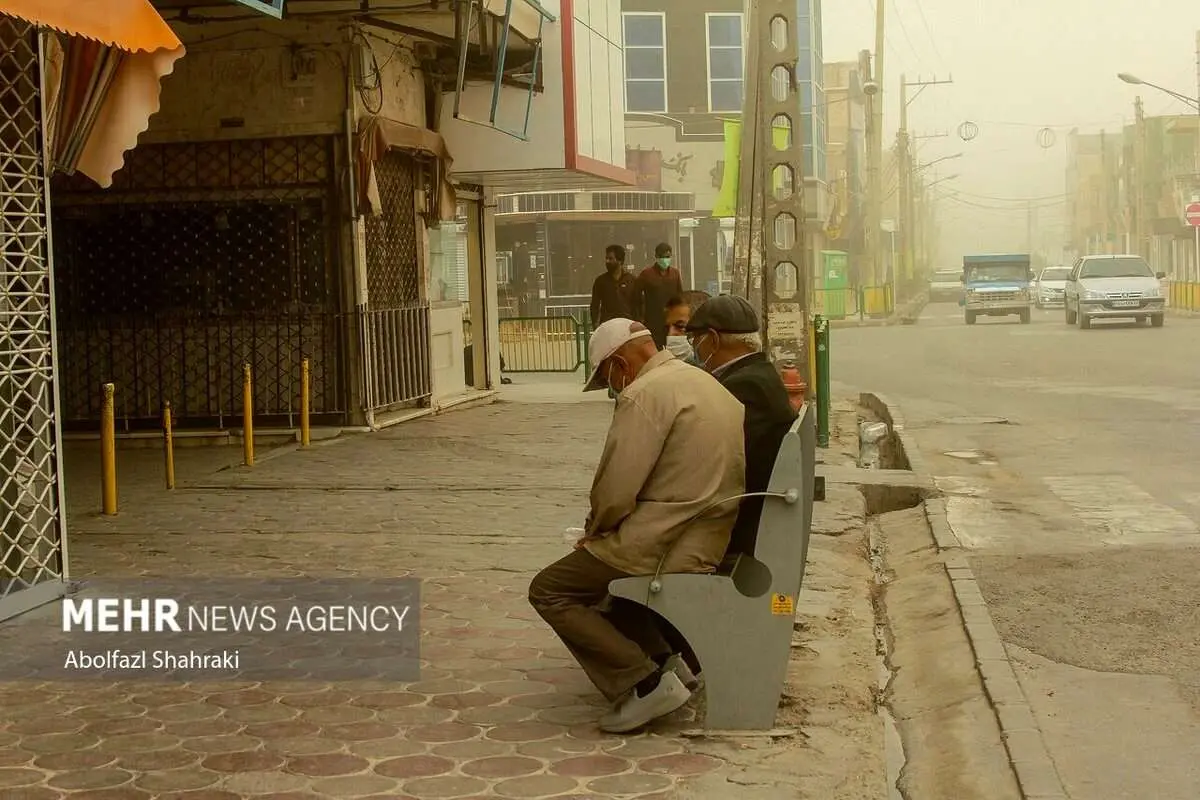 (تصاویر) طوفان شن در زابل