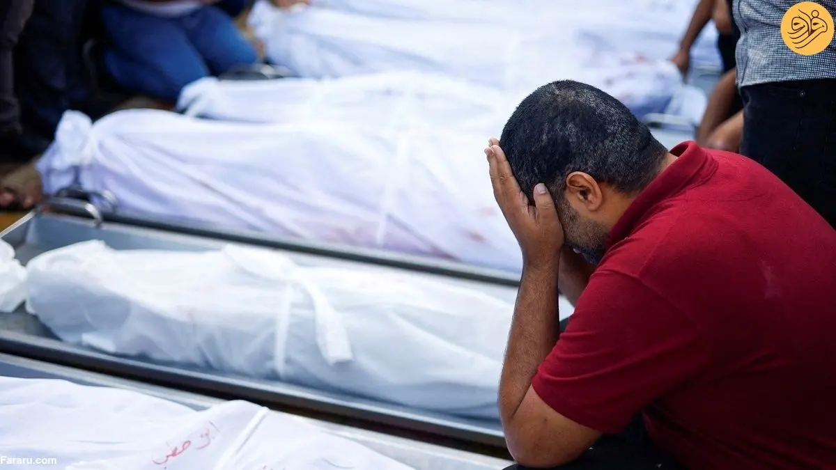 انتشار ویدئویی از اجساد افتاده در یک جاده غزه