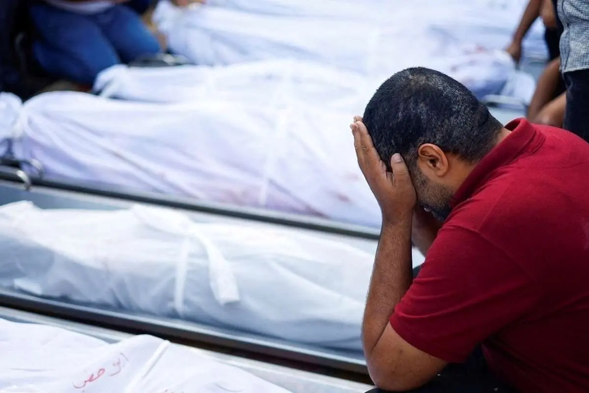 انتشار ویدئویی از اجساد افتاده در یک جاده غزه