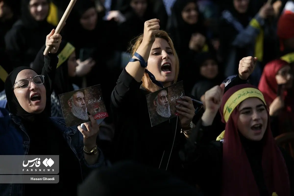 (تصاویر) حاشیه‌هایی از سخنرانی سید حسن نصرالله در بیروت