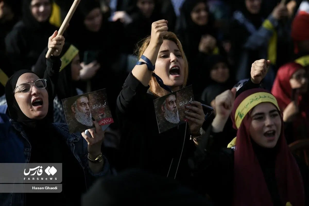 (تصاویر) حاشیه‌هایی از سخنرانی سید حسن نصرالله در بیروت