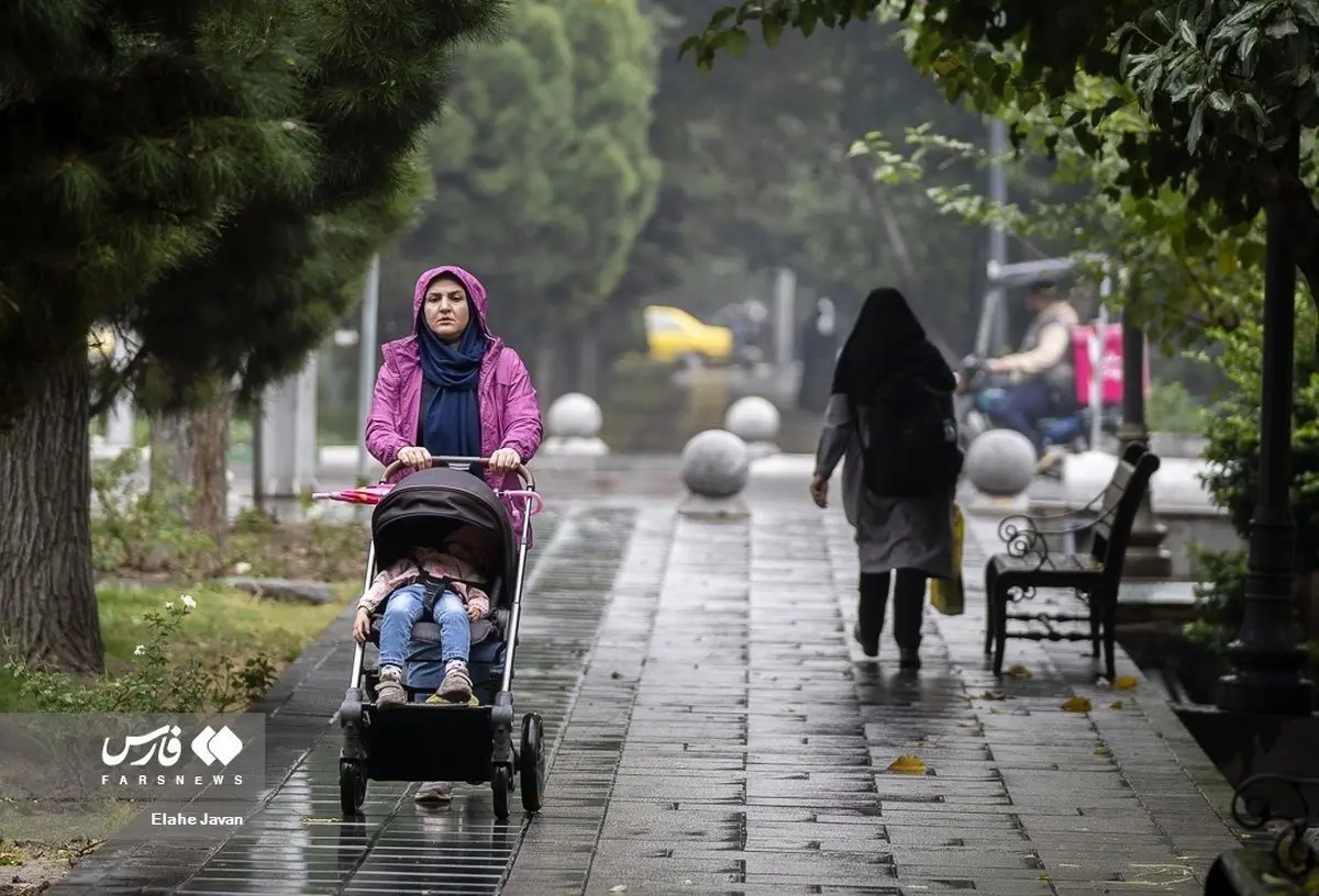 (تصاویر) باران پاییزی تهران