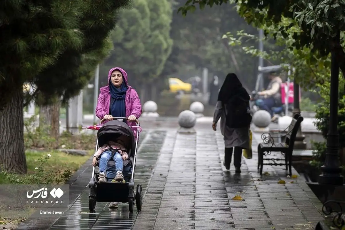 (تصاویر) باران پاییزی تهران