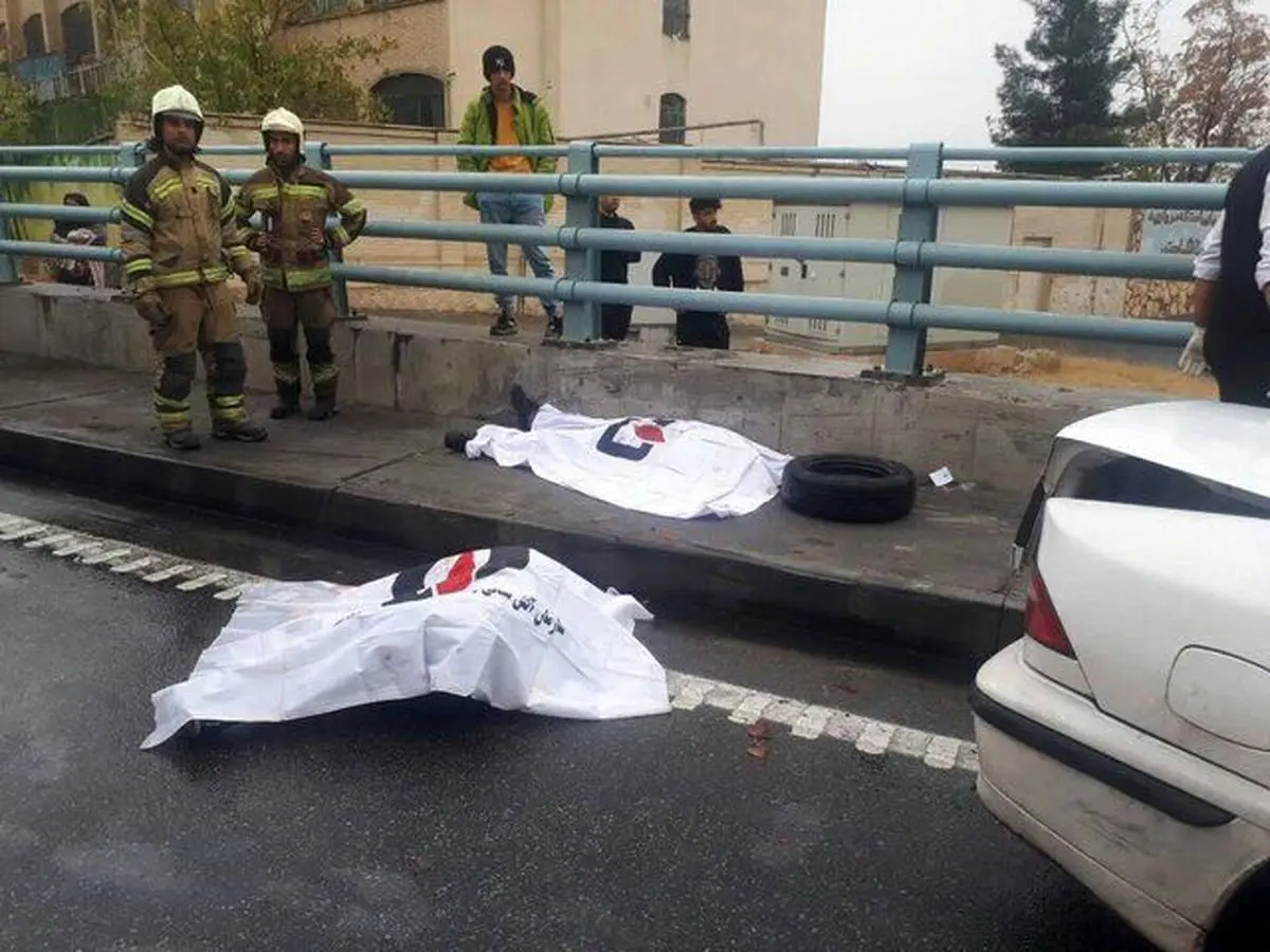 (تصاویر) تصادف مرگبار نیسان آبی با سمند