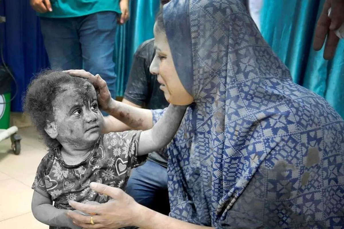 (تصاویر) هیچ پایانی برای مصیبت کودکان غزه دیده نمیشود