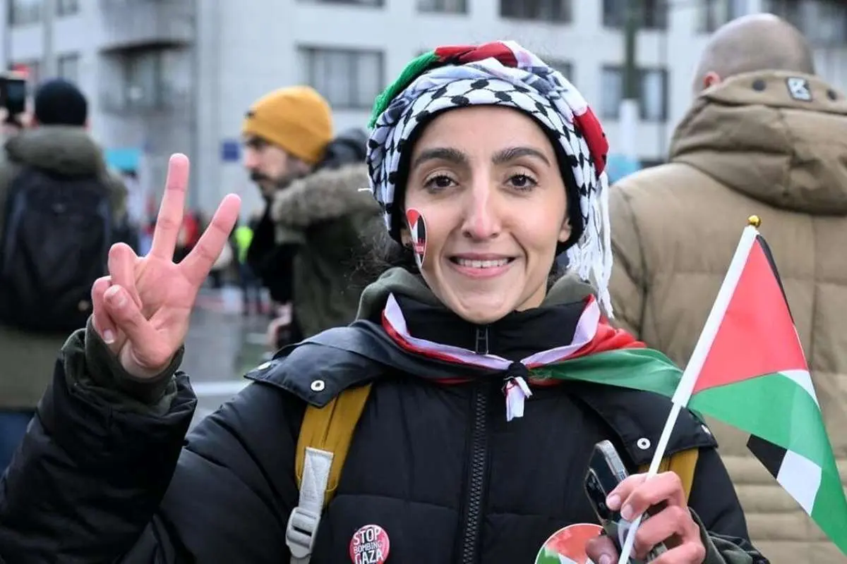 (تصاویر) راهپیمایی اروپایی برای فلسطین
