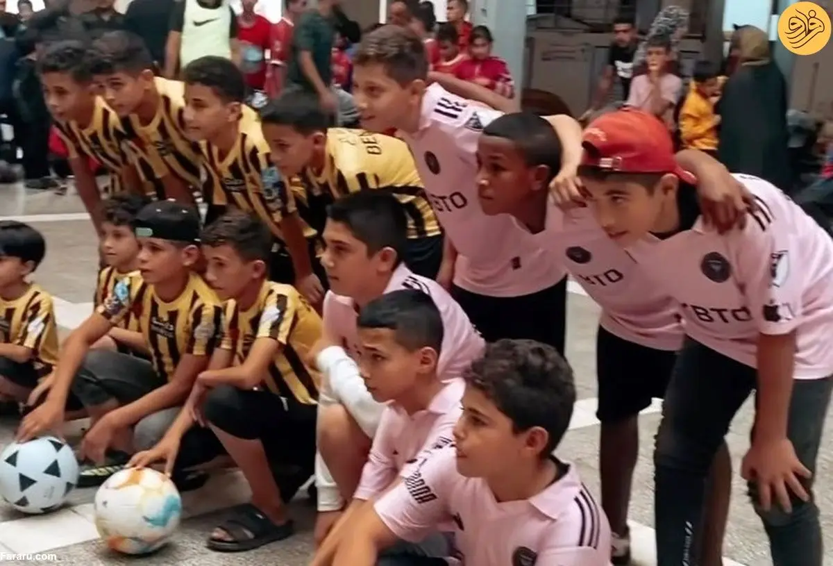 (ویدئو) فوتبال پرشور کودکان فلسطینی در غزه