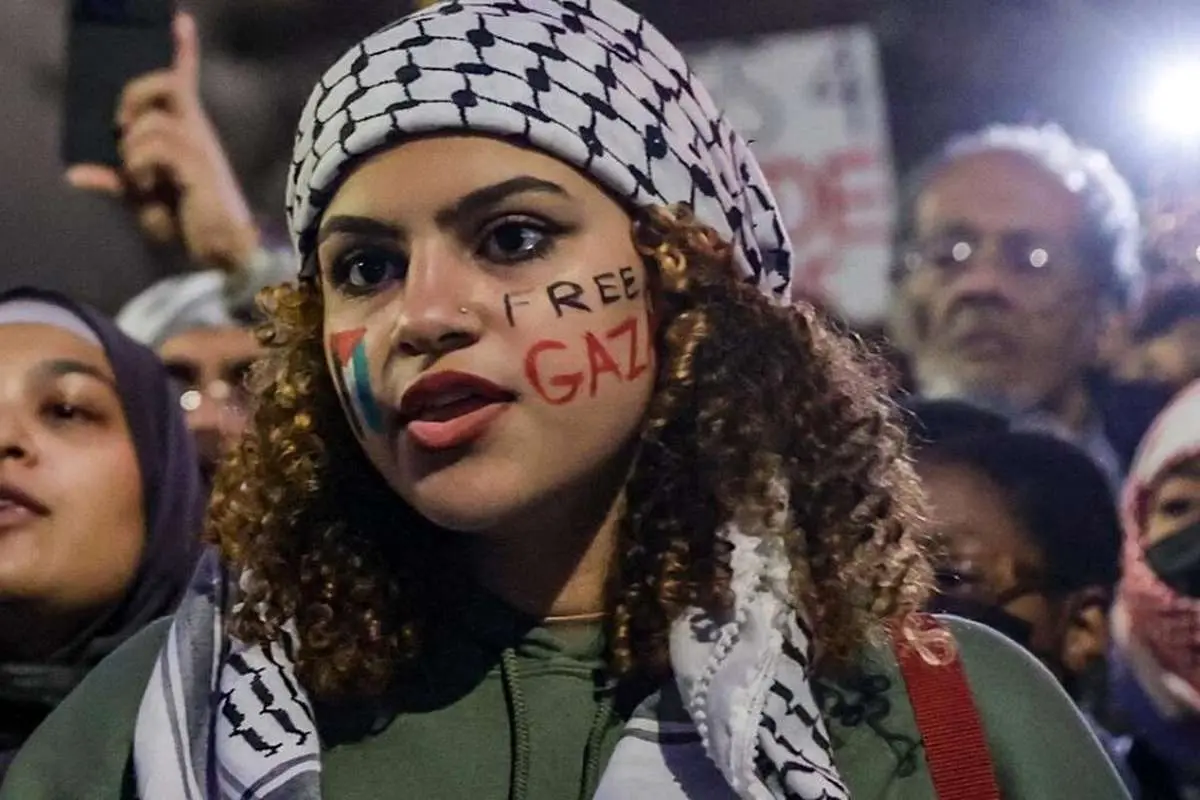 (تصاویر) تظاهرات حمایت از مردم فلسطین در واشنگتن و نیویورک